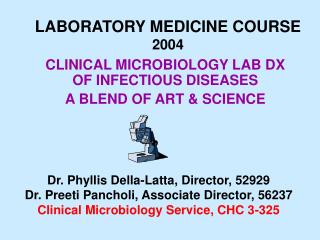 LABORATORY MEDICINE COURSE 2004