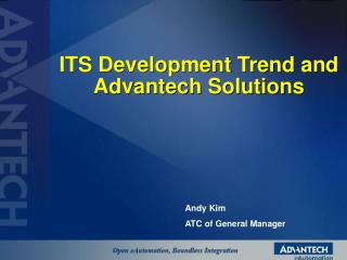 ITS Development Trend and Advantech Solutions