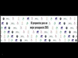 10 Propuestas para un Mejor Presupuesto 2015