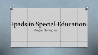 Ipads in Special Education