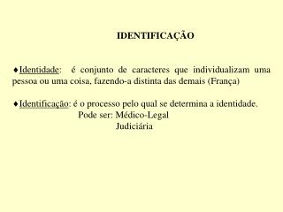 IDENTIFICAÇÃO