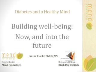 Diabetes and a Healthy Mind