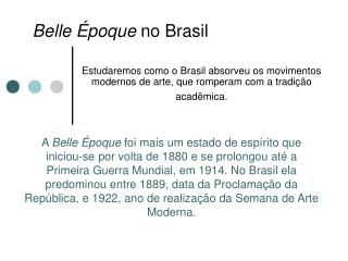 Belle Époque no Brasil