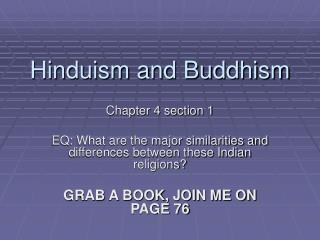 Hinduism and Buddhism