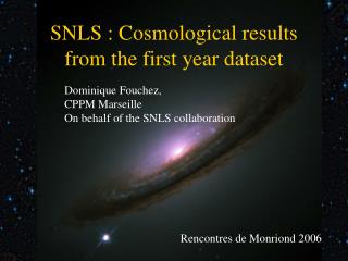 SNLS : Cosmological results from the first year dataset