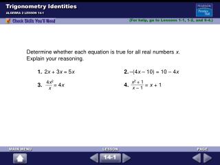 Trigonometry Identities