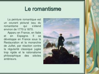 Le romantisme