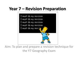 Year 7 – Revision Preparation