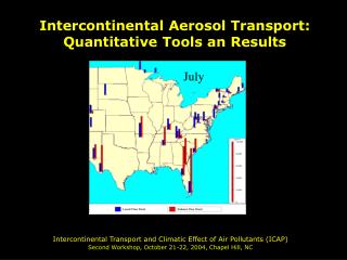 Intercontinental Aerosol Transport: Quantitative Tools an Results