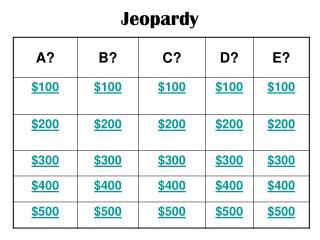 Jeopardy