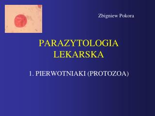 PARAZYTOLOGIA LEKARSKA