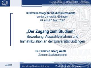 Georg-August-Universität Göttingen