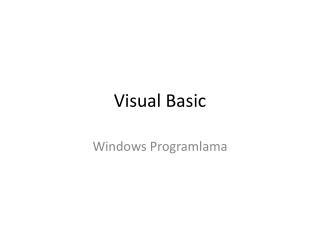 Visual Basic