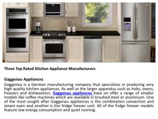 Top Rated Home Appliances by Able Appliances Ltd