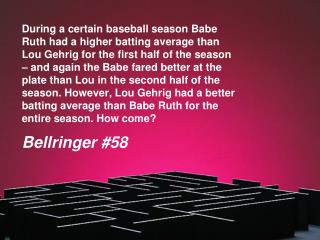 Bellringer #58