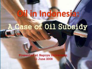 Oil in Indonesia: