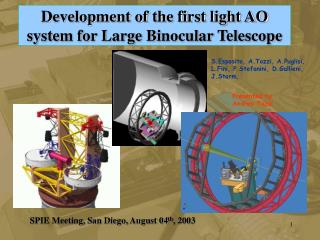 Development of the first light AO system for Large Binocular Telescope