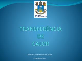 TRANSFERÊNCIA DE CALOR