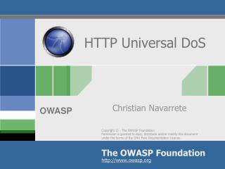 HTTP Universal DoS