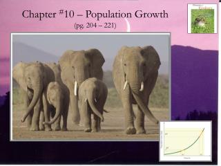 Chapter # 10 – Population Growth (pg. 204 – 221)
