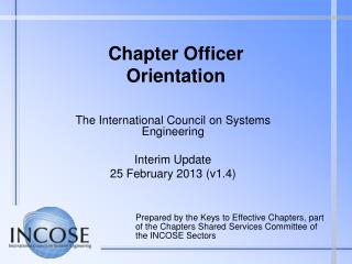 Chapter Officer Orientation