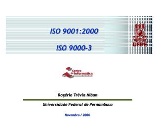 ISO 9001:2000 ISO 9000-3