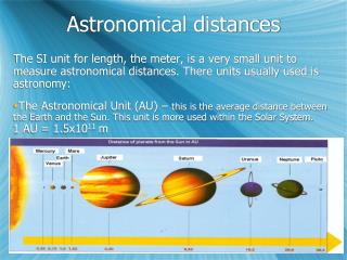 Astronomical distances