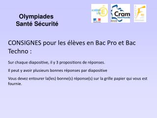 Olympiades Santé Sécurité