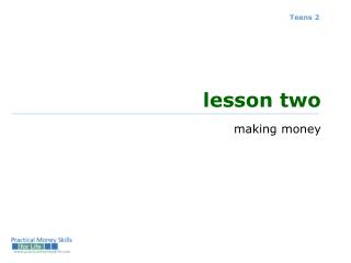 lesson two