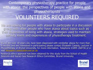 Contemporary physiotherapy practice for people