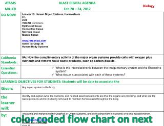 color coded flow chart on next page