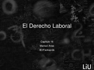 El Derecho Laboral