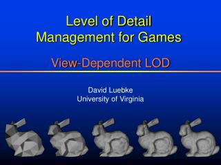 View-Dependent LOD