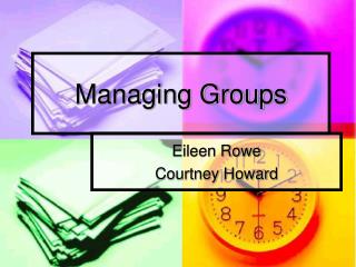 Managing Groups
