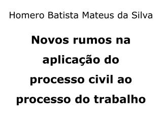 Homero Batista Mateus da Silva