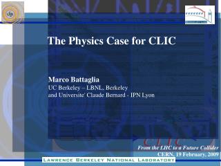 The Physics Case for CLIC