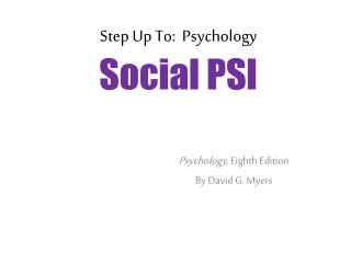 Step Up To: Psychology Social PSI