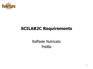 SCILAB2C Requirements