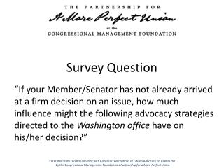 Survey Question