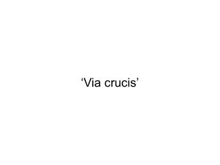‘Via crucis’