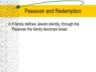 Passover and Redemption