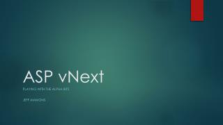 ASP vNext