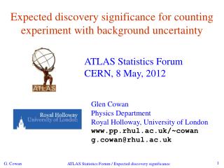 Expected discovery significance for counting experiment with background uncertainty