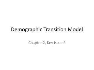 Demographic Transition Model