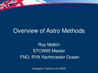 Overview of Astro Methods