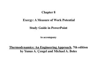 Exergy Forms Now let’s determine the exergy of various forms of energy. Exergy of kinetic energy