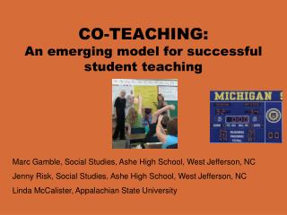CO-TEACHING: An emerging model for successful student teaching