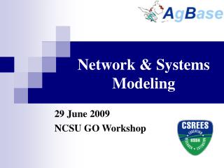 Network &amp; Systems Modeling