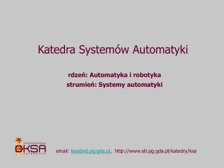 Katedra Systemów Automatyki