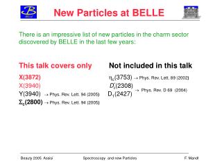 New Particles at BELLE